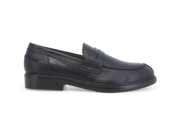 Melluso Uomo Mocassini in Pelle con Fascetta Nera U55254W-238404